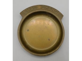 Vintage 'small Change' Brass Coin Dish