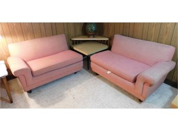 Old Colony Co - Pink Fabric Sofas - Pair Of 2