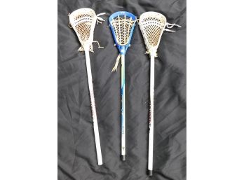 Warrior Patriot & STX Girl's Lacrosse Sticks - Set Of Three
