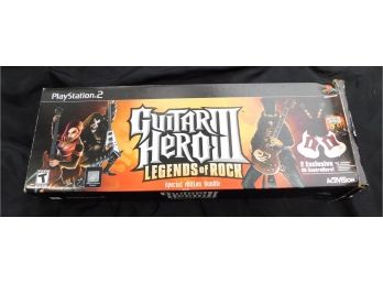 PlayStation 2 Guitar Hero III Legends Of Rock Game & Pair Of Guitars