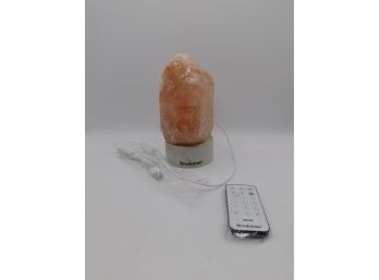 Brookstone Color-Changing Himalayan Salt Lamp With Remote