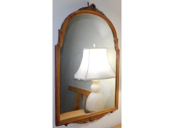 Vintage Wooden Hanging Wall Mirror