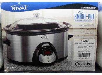 Rival Gourmet Smart-pot Slow Cooker Model 3865WSRC-BC- New In Box