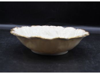 Lenox Scalloped Gold Rimmed Candy Dish