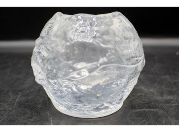 Kosta Boda Snowball Glass Votive Holder - New In Box