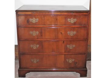 Vintage Mahogany Cest Of Drawers With Pull Out Writing Table For Additional Surface Area