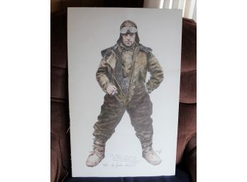 The Aviator 42/500 Lithograph Signed Driscoll 1984