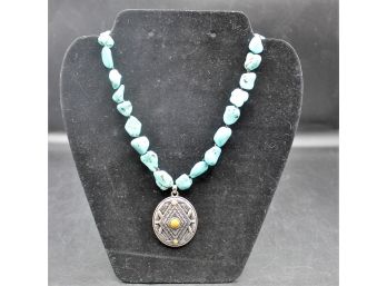Lord And Taylor Turquoise Semi Precious Accents Necklace