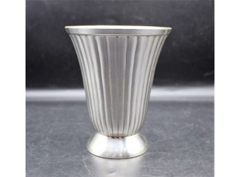 Modernist Pewter Vase  By Two's Company