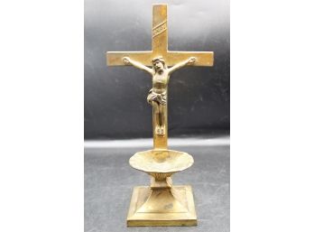 Holy Water Holder Jesus On The Cross