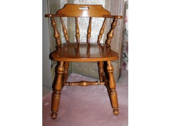 Vintage Ethan Allen Maple Wood Side Accent Chair