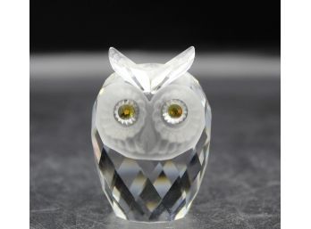 Retired Swarovski Crystal Owl Figurine