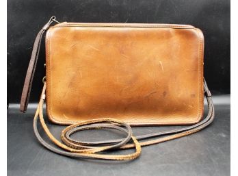 Vintage Coach Brown Leather Crossbody Bag