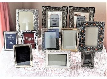 Lot Of Assorted Silver Plated Photo Frames - 11