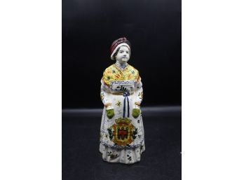Rare Unique Porcelain Bell Figurine Made In France