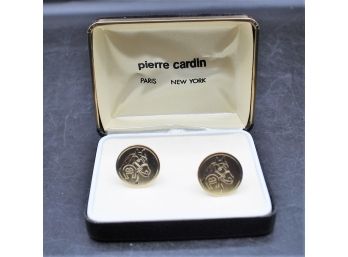 Pierre Cardin New Vintage Horse/horseshoe Cuff Links W/ Original Box