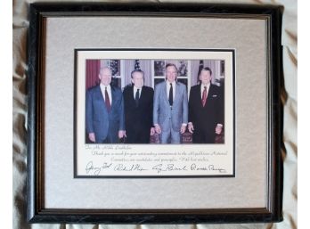 Presidential Republican National Committee Autographed Photo