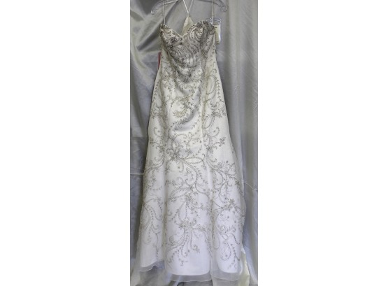 Casablanca Bridal Rosemary’s Features Beaded Embroidery & Layers Of Silky Satin