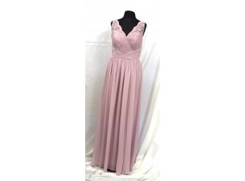 Jasmine Misty Pink Lace & Poly Chiffon Dress