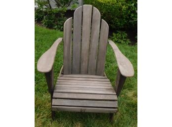 Folding Wooden Adirondack Chairs - Lot Of Two