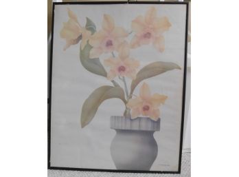 Vintage Coopersmith Framed Floral Art Print