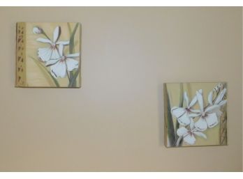 Floral Canvas Hanging Wall Art - Set Of Two