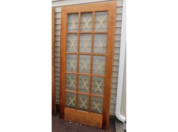 Vintage Wooden French Door