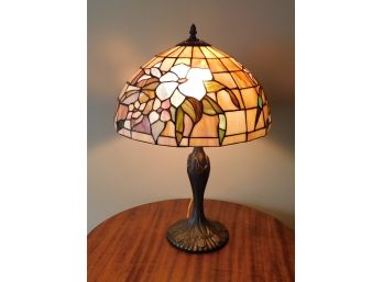 Vintage Tiffany & Co Stained Glass Table Lamp