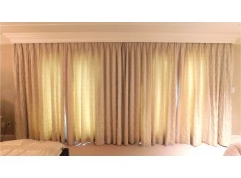 Stylish Large Set Of Stylish Beige Custom Curtains