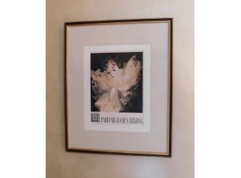 'Parfums Lucien Lelong' Art Print With Decorative Frame