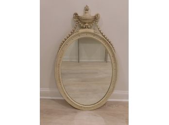 Louis XV Style French Hand Carved Oval Wall Mirror
