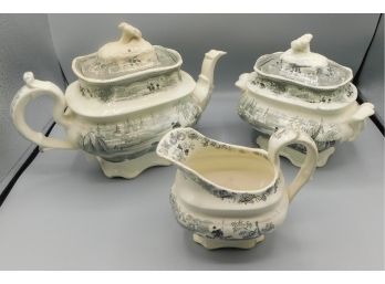 Victorian Inspired Handpainted Tea Set