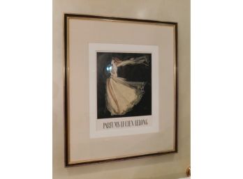 'Parfums Lucien Lelong' Art Print With Decorative Frame