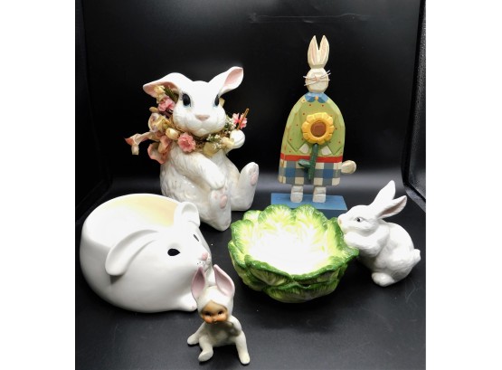 Adorable Bunny Decorations - Assorted Set Of 5