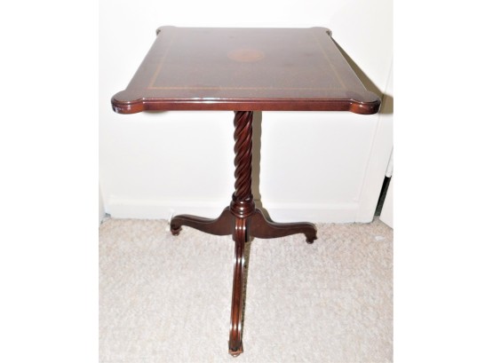 The Bombay Company Folding Pedestal Wood Accent Table