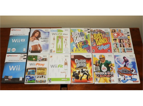 Assorted Wii Games - Set Of 12