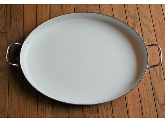 Pottery Barn Partyware White Oval Serving Tray