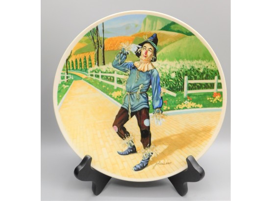 The Wizard Of Oz Collection 'If I Only Had A Brain' The Scarecrow Plate #16645C - Certificate Of Authenticity