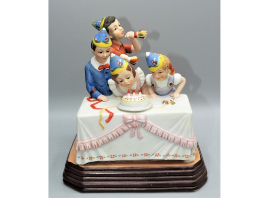Norman Rockwell 'Birthday Party' 1985 Music Box