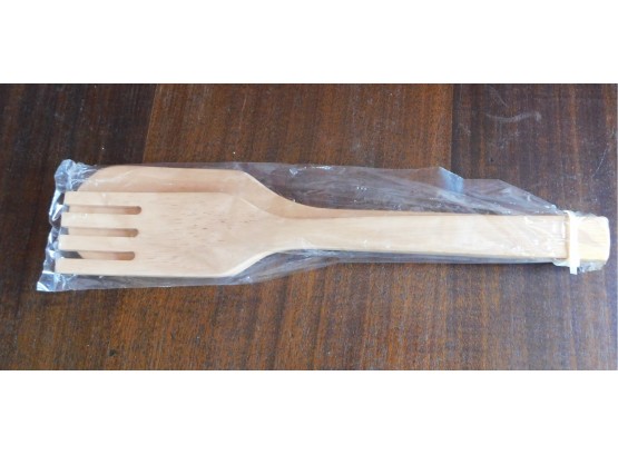 Large Wooden Spoon & Fork Set - NEW