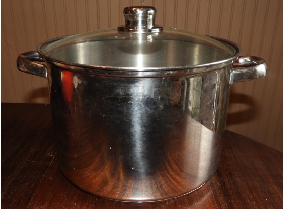 Dansk Stainless Steel Stock Pot With Lid
