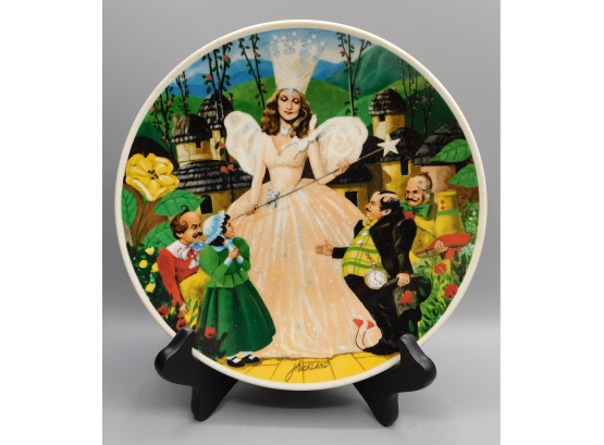 The Wizard Of Oz Collection 'Follow The Yellow Brink Road' Glenda Plate #14837B/Certificate Of Authenticity