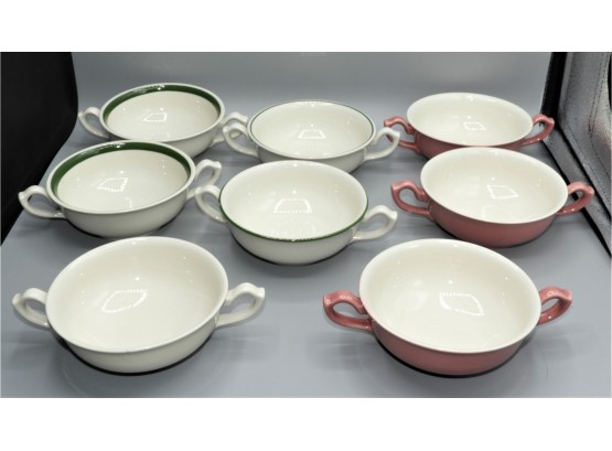 KLG U.S.A. Handled Soup Bowls - Assorted Set Of 8