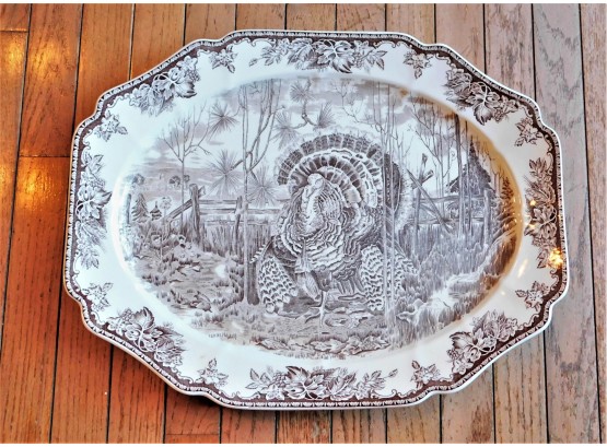 Wedgewood & Sons 'His Majesty' Exclusively For Williams-sonoma  Large Oval Turkey Platter