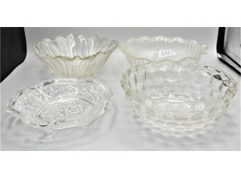 Assorted Set Of 4 Glass Bowls