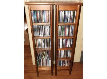 Set Of 2 - Assorted CD's With Storage Racks