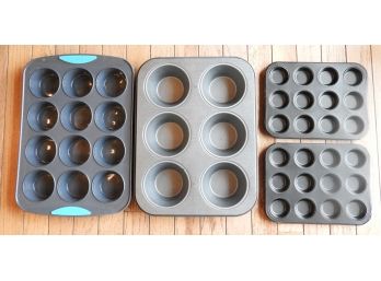 Assorted Set Of Cupcake & Mini Muffin Baking Trays