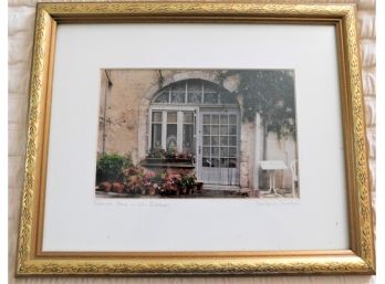 'french Lace, The Luberon' Signed By Barbara Sandson Framed Photograph
