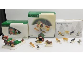 Department 56 Village Accessories - Stray Cat Strut, Village Cats & Dogs & A Christmas Beginning