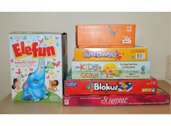 Lot Of 6 Assorted Children's Board Games & Puzzle